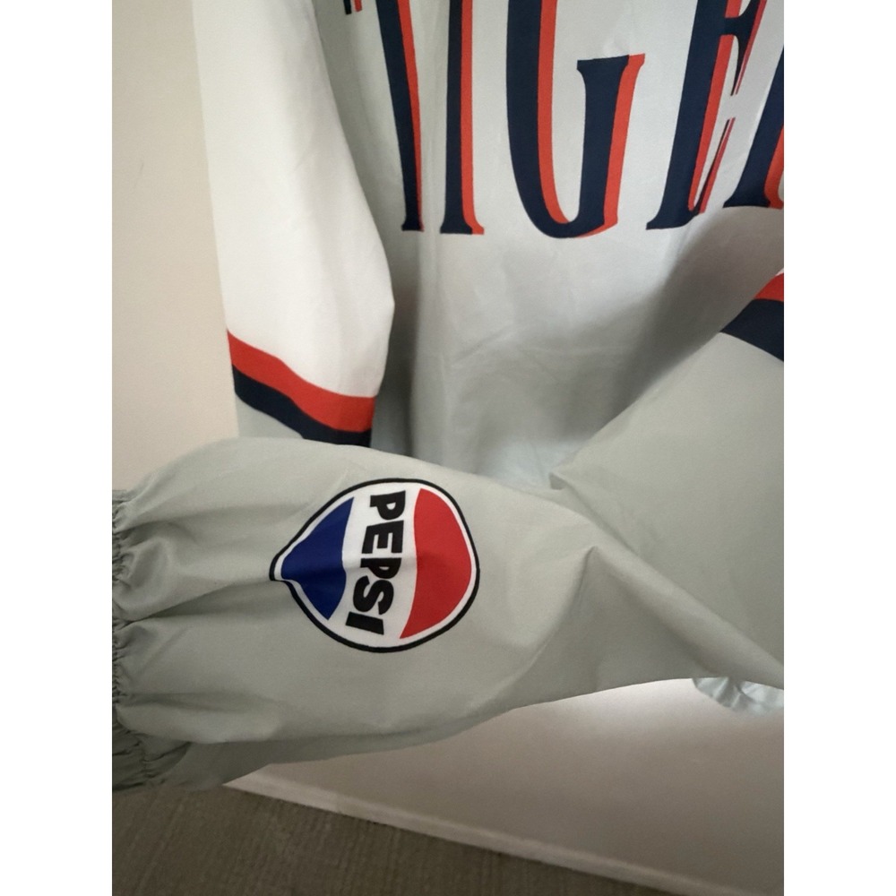 DETROIT TIGERS BASEBALL REPLICA XL VTG RETRO 90'S WINDBREAKER GIVEAWAY JACKET US - Picture 3 of 4